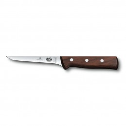 Victorinox 5.6416.12 Couteau à désosser avec Lame cambrée/étroite Flexible, Acier Inoxydable, Brun, - 