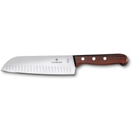 Victorinox Couteau de cuisine Santoku 17cm ondulé. avec manche en bois ( 68520.17G ) -