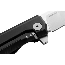 Lionsteel Knives Myto Couteau pliant high-tech EDC pour toutes les activités du quotidien - Noir / Stone Washed - 