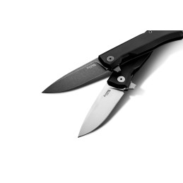 Lionsteel Knives Myto Couteau pliant high-tech EDC pour toutes les activités du quotidien - Noir / Stone Washed - 