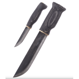 Wood Jewel Grand couteau double Lapinleuku, noir - 