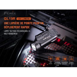 Fenix GL19R - Lampe tactique rechargeable à haut rendement - 