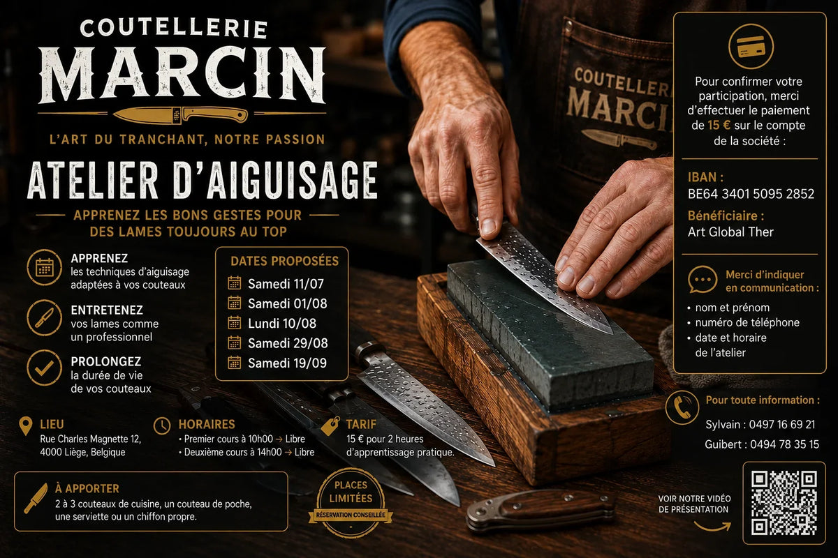 Atelier d’aiguisage – Nouvelles dates à Liège