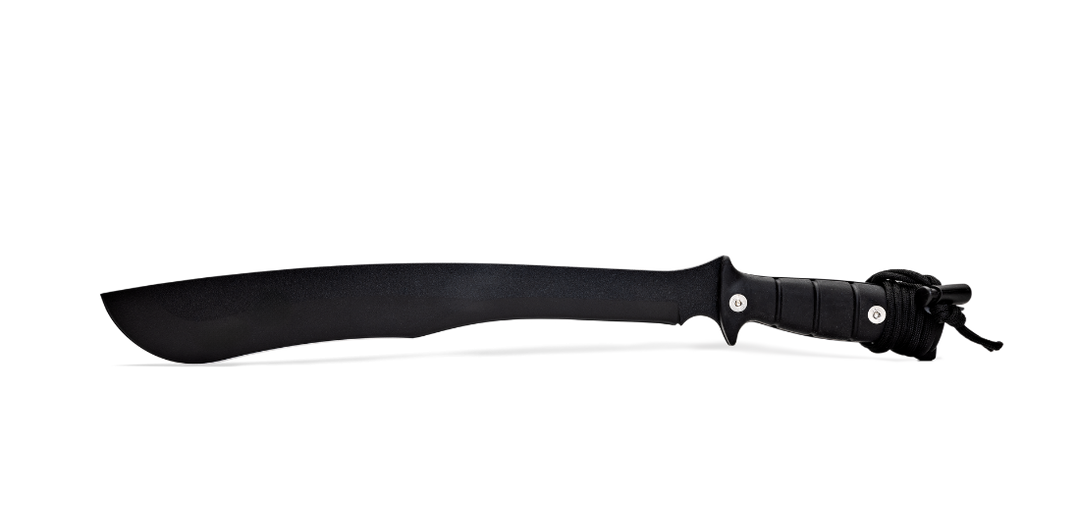 Wildsteer Machette TIGER Noir – Lame Époxy Noire en Acier X46Cr13 – Survie & Outdoor