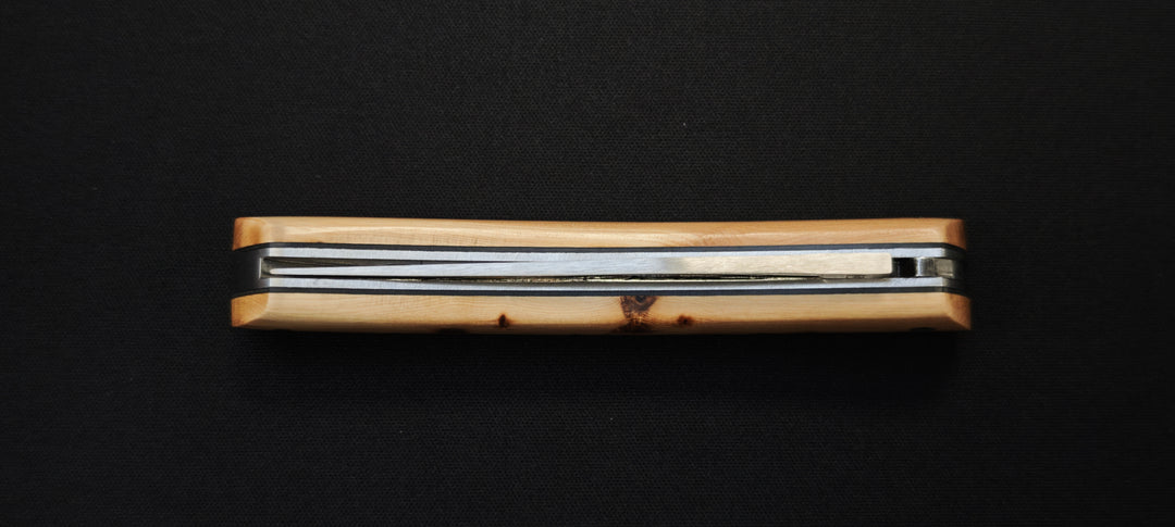 Le Thiers Couteau pliant plein manche Bois genévrier