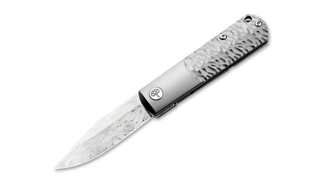 Böker BRLW Meteorite Damast Platinum Edition — Couteau pliant 110676DAM