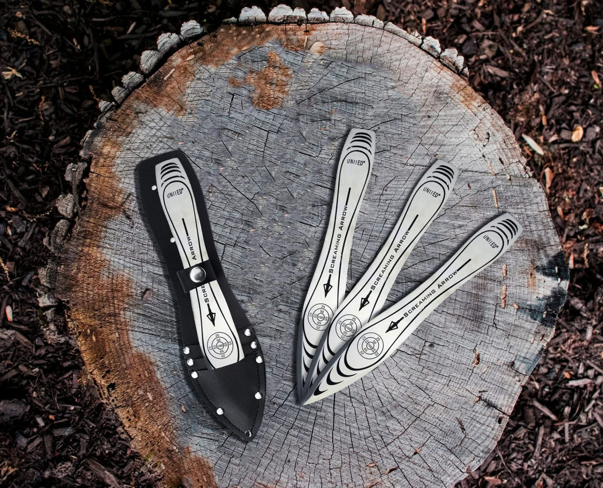United Cutlery Screaming Arrow Triple Set avec étui - Coutellerie Marcin