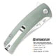 Artisan 1845P-NTG Arroyo AR-RPM9, Natural Green G10