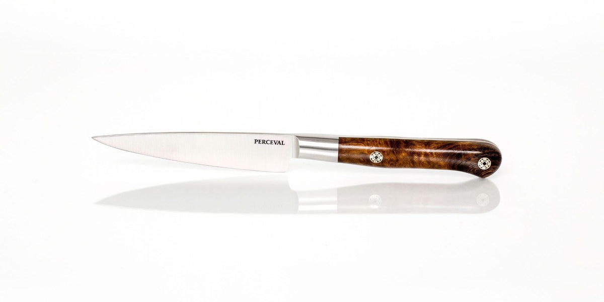 Perceval - Couteau d'office 10cm - Manche forgé bois de fer