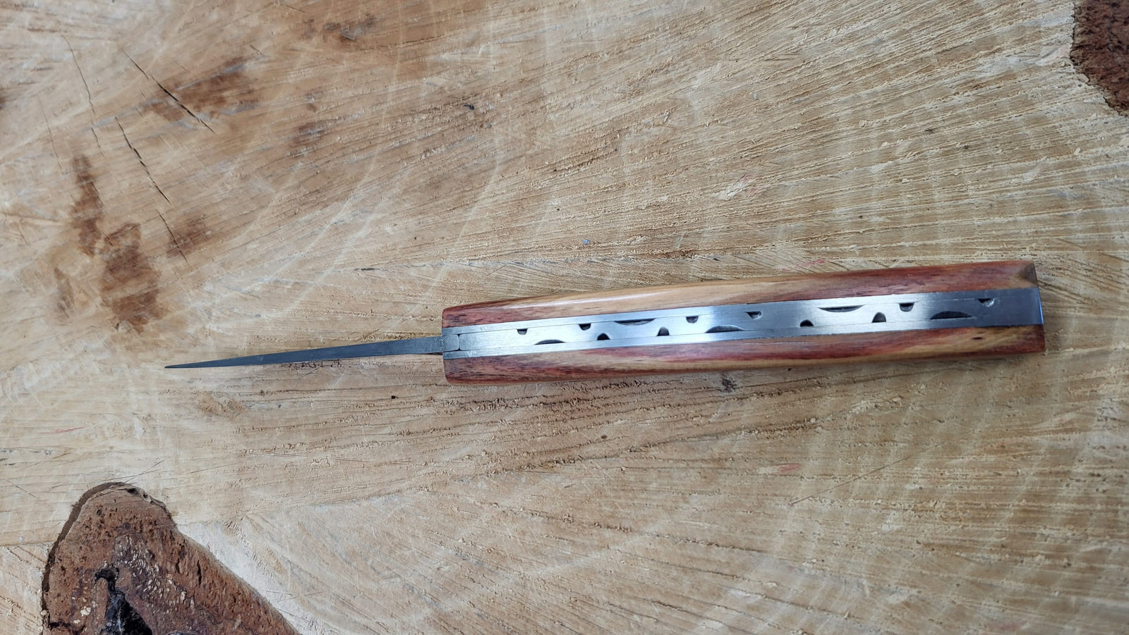Thiers par Le Fidèle - Couteau pliant en bois de rose - lame 9cm - Coutellerie Marcin