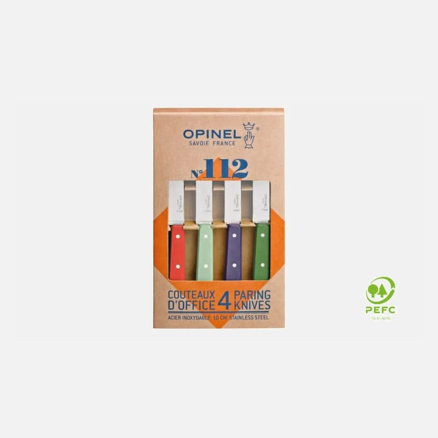 Opinel Coffret de 4 Couteaux N°112 Couleurs Paysage - Coutellerie Marcin