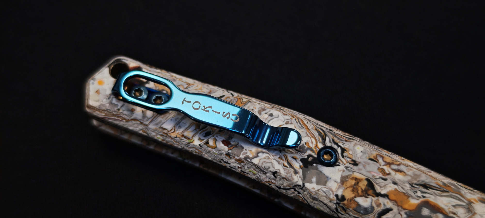 TOKISU Micarta Glacial Couteau de poche pliant – Réf. 25284