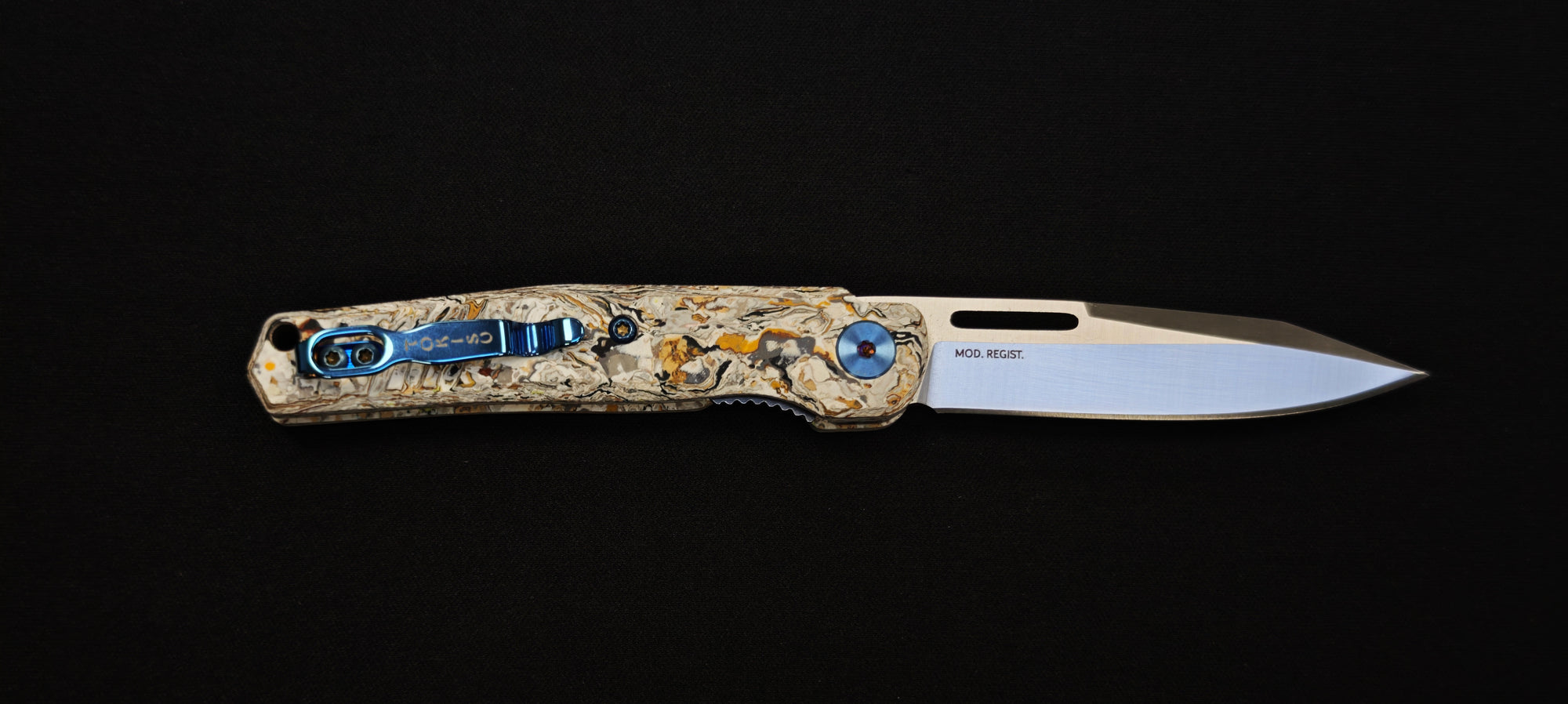 TOKISU Micarta Glacial Couteau de poche pliant – Réf. 25284