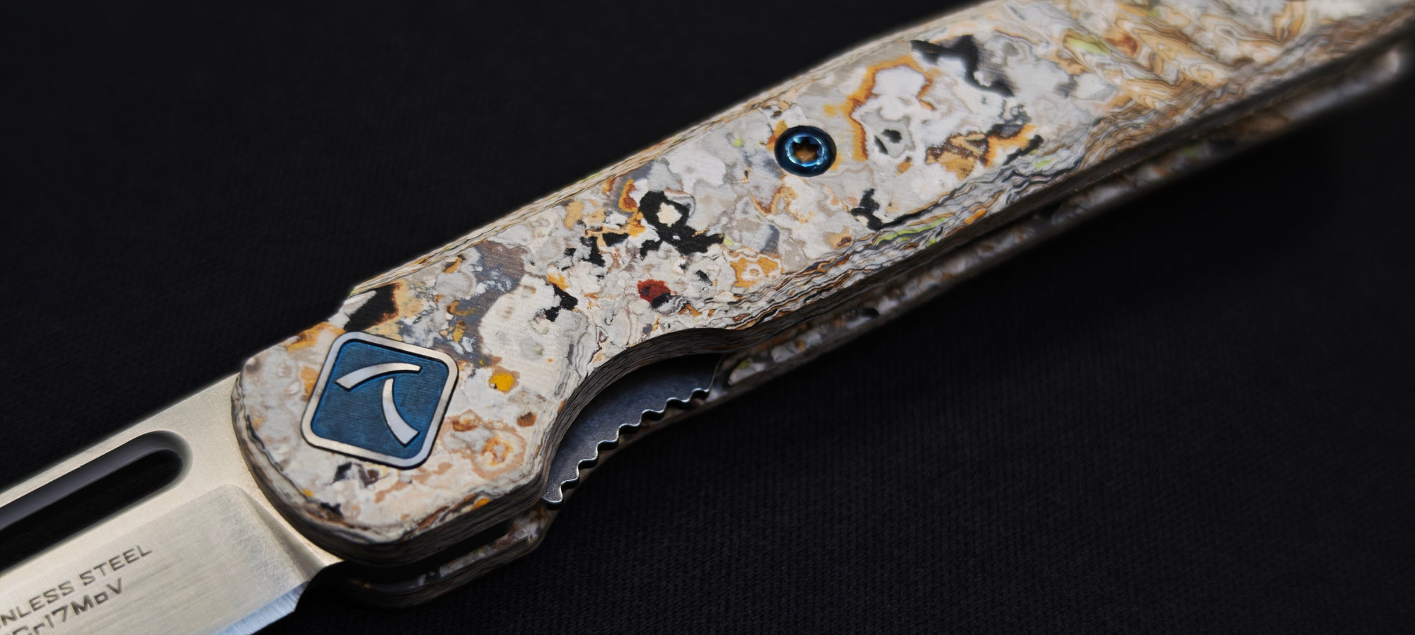TOKISU Micarta Glacial Couteau de poche pliant – Réf. 25284