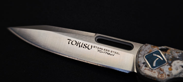 TOKISU Micarta Glacial Couteau de poche pliant – Réf. 25284