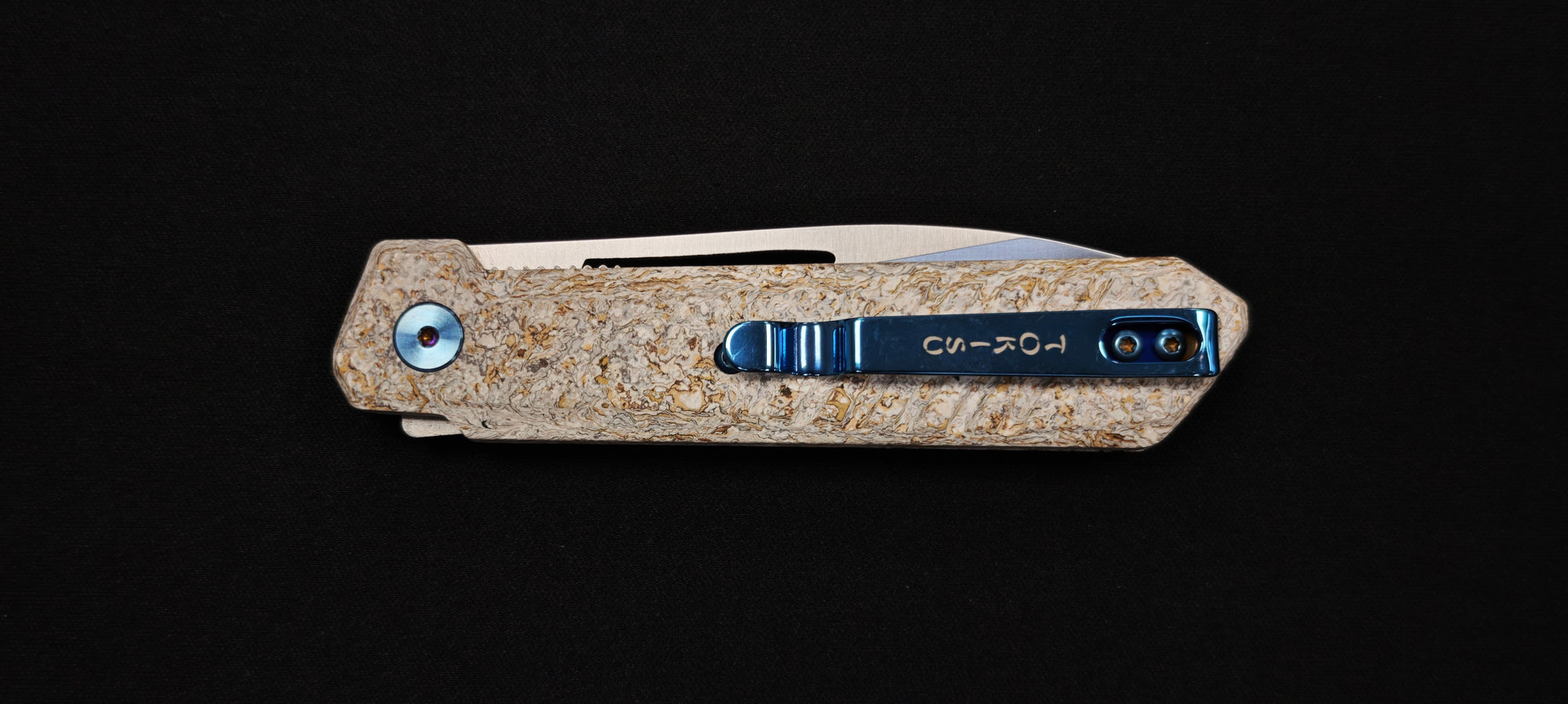 TOKISU Couteau pliant manche Micarta Glacial - Lame 8 cm – Réf. 25285