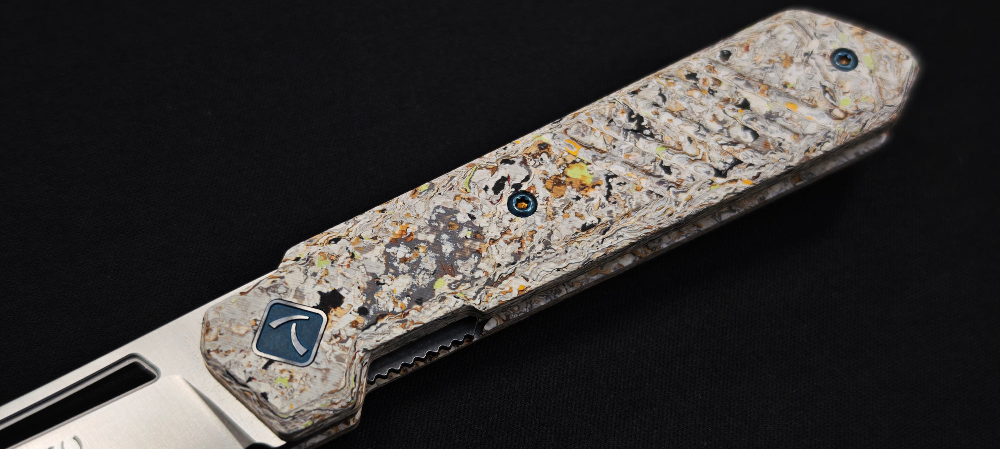 TOKISU Couteau pliant manche Micarta Glacial - Lame 8 cm – Réf. 25285
