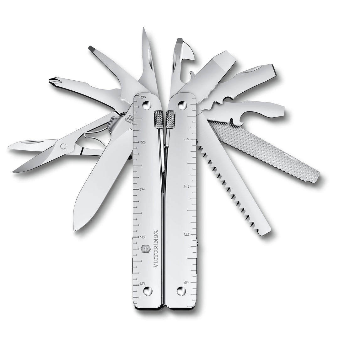 Victorinox 3.0327.MN Swiss Tool MX, Argent, Dans Un Étui-Ceinture En Nylon