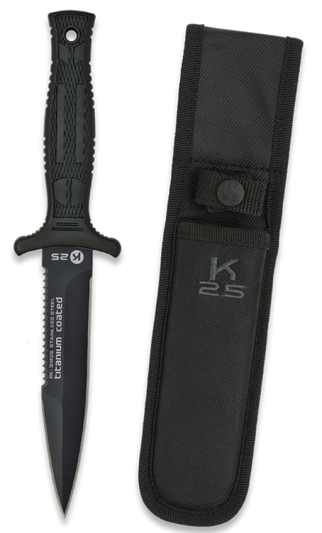K25 Couteau de bottes , lame avec scie