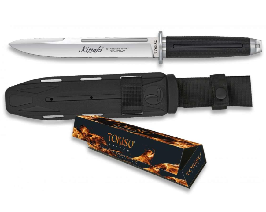 TOKISU Kissaki Couteau à lame fixe – Réf. 32589