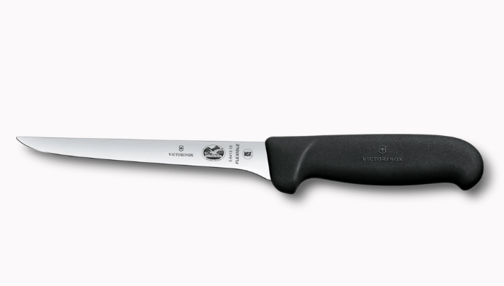 Couteau à désosser flexible Victorinox Fibrox 15 cm en acier inoxydable pour découpe précise de viande