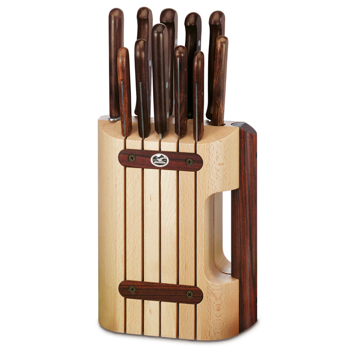 Victorinox 5.1150.11 Wood, bloc porte-couteaux, 12 pièces, bois d’érable modifié