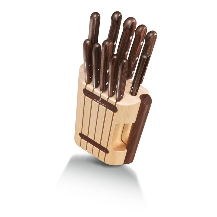 Victorinox 5.1150.11 Wood, bloc porte-couteaux, 12 pièces, bois d’érable modifié