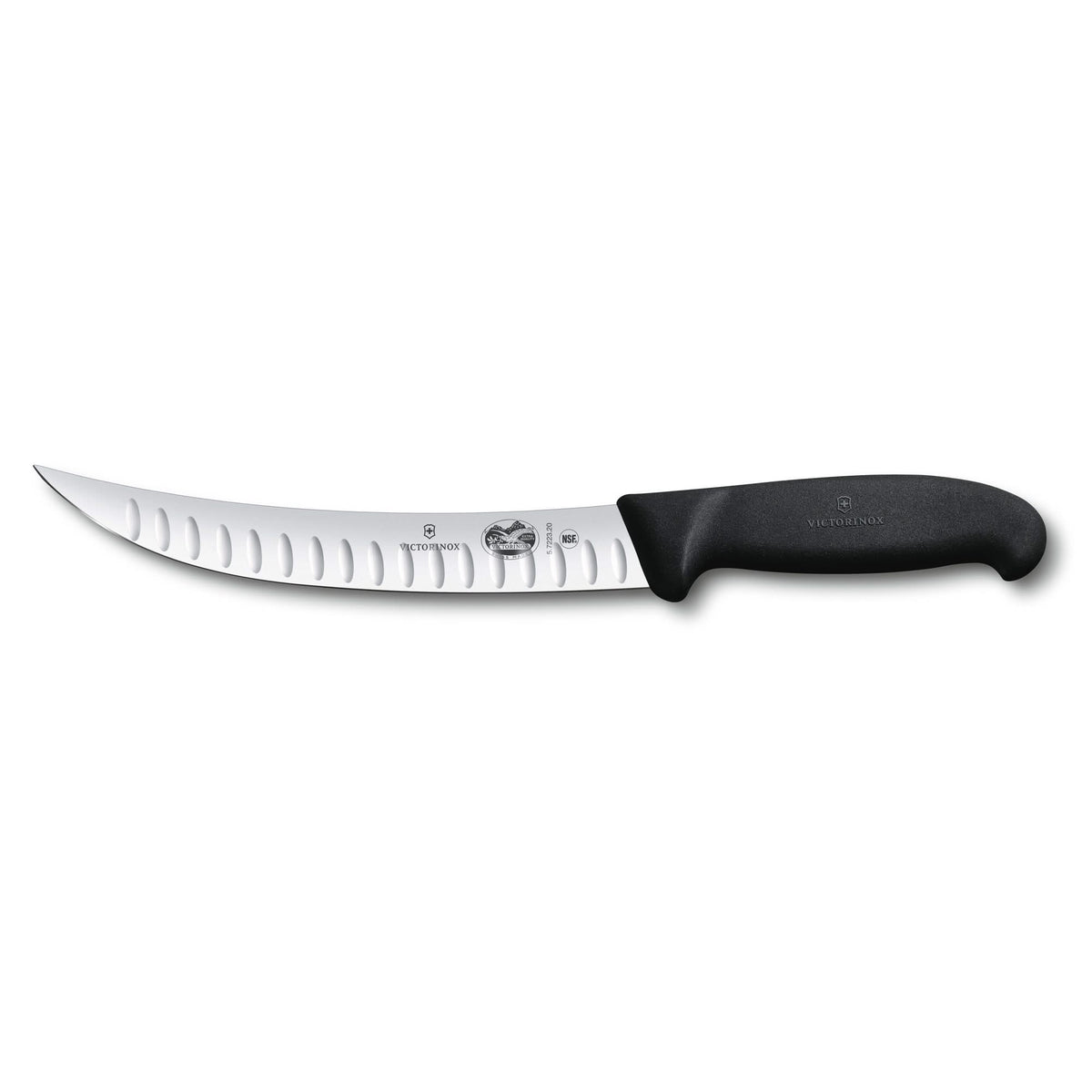 Victorinox Fibrox 5.7223.20 – couteau de boucher alvéolé courbé 20 cm
