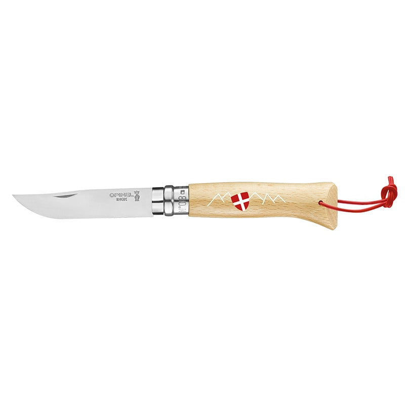 Opinel N°08 Le Savoyard – blason de Savoie et lacet rouge