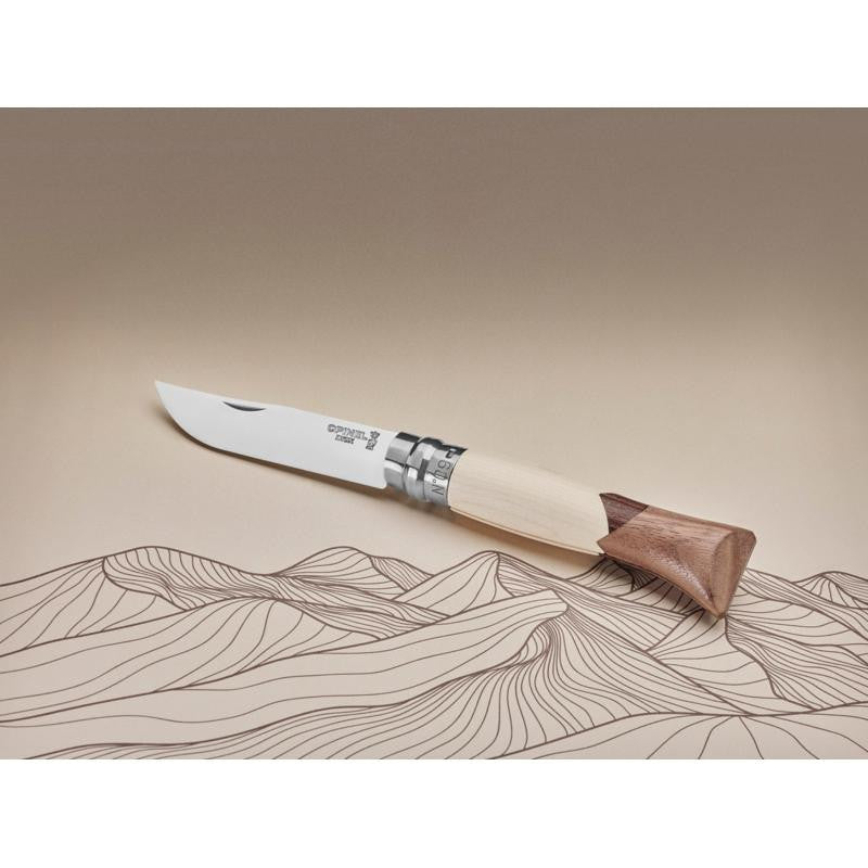 Opinel N°09 Cime – Klappmesser 9 cm, Griff aus drei französischen Hölzern