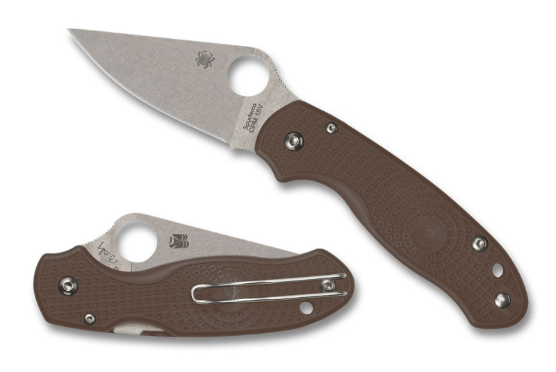 Spyderco C223PBN15V Para 3, Brown FRN, SPRINT 24