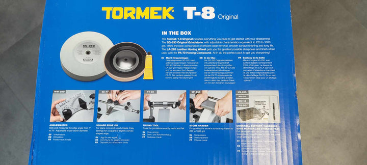 Tormek T-8 (T8) 220V waterslijpschijf (Handleiding, boekje in het Frans)