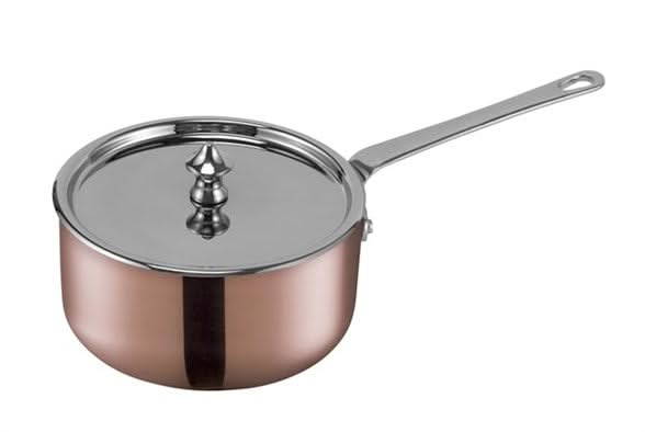 SCANPAN Maitre D’ 77231200 – casserole cuivre 12 cm, 0,6 L avec couvercle