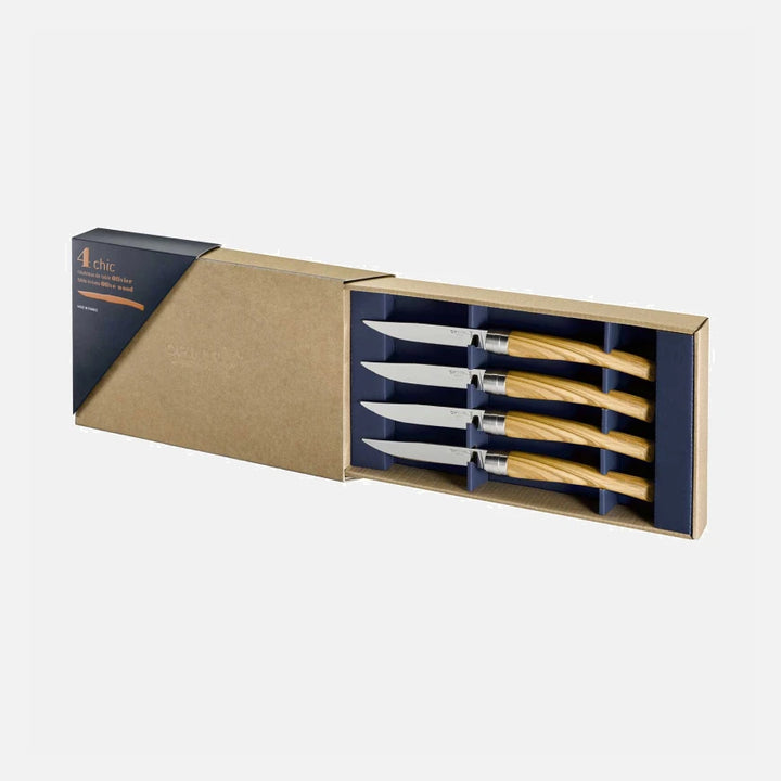 Opinel Coffret Table Chic Bois d'Olivier
