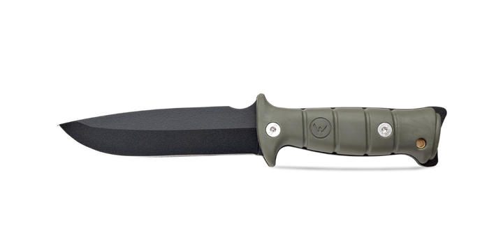 Wildsteer TARASCO OUTDOOR Kaki – Couteau tactique lame epoxy noire (13e RDP)