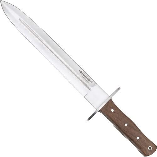 Dague de chasse avec un manche en bois en noyer - Coutellerie Marcin