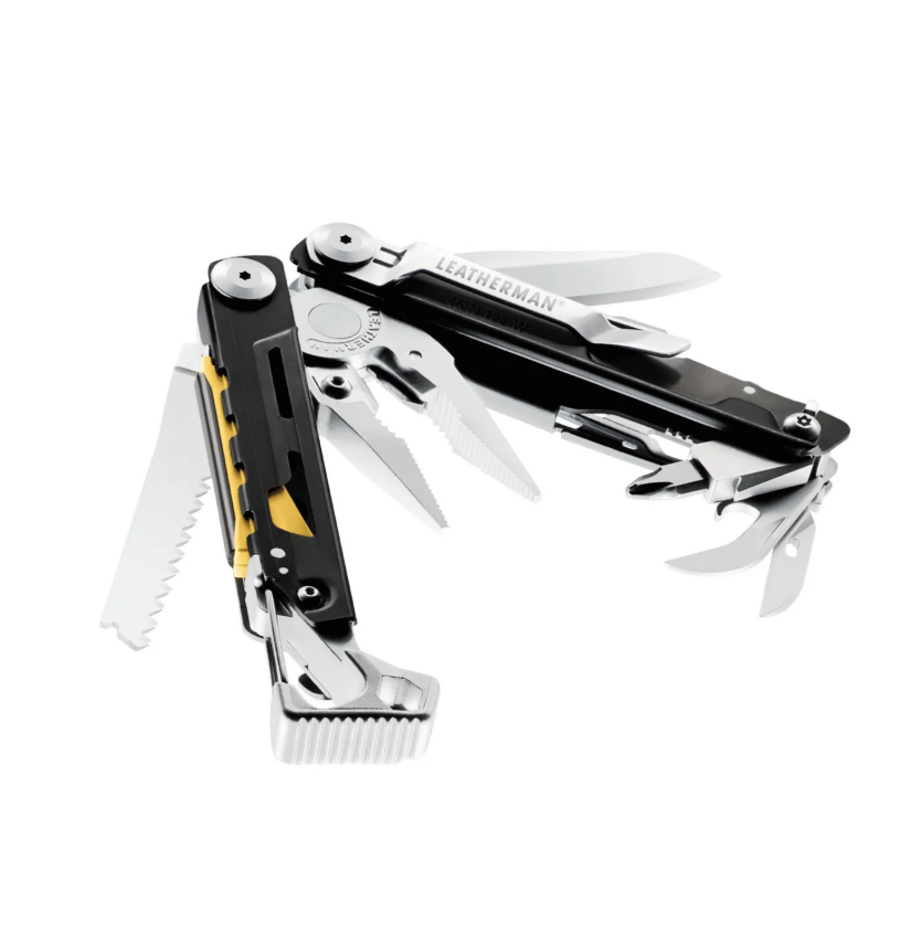 832265 – Leatherman Signal multitool 19 fonctions acier 420HC outdoor Argent et noir