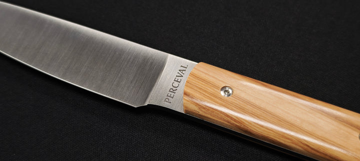 Perceval - Couteau office 10 cm - manche en olivier | 947