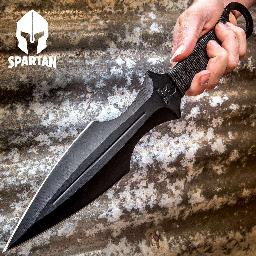 United Cutlery Couteau de lancer Super Spartan – Lame double tranchant 20 cm - Ref UNC4216