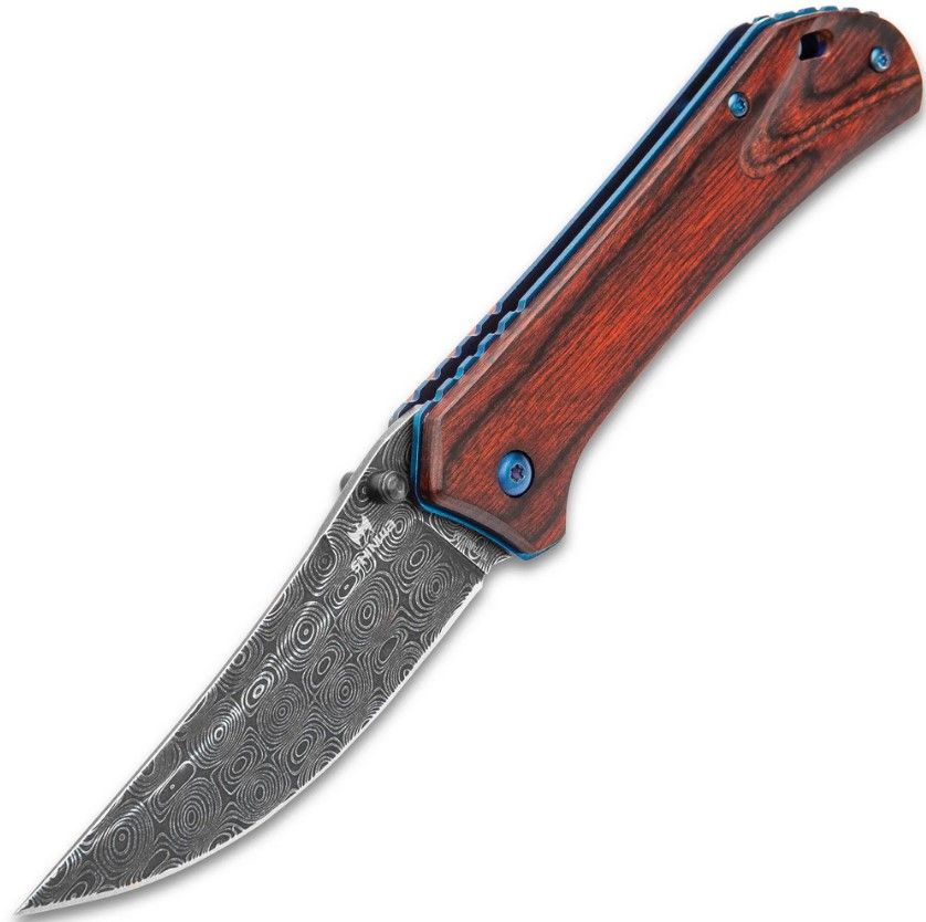 Couteau de poche Shinwa Zhanshi Bloodwood — ouverture assistée - Ref KZ1025