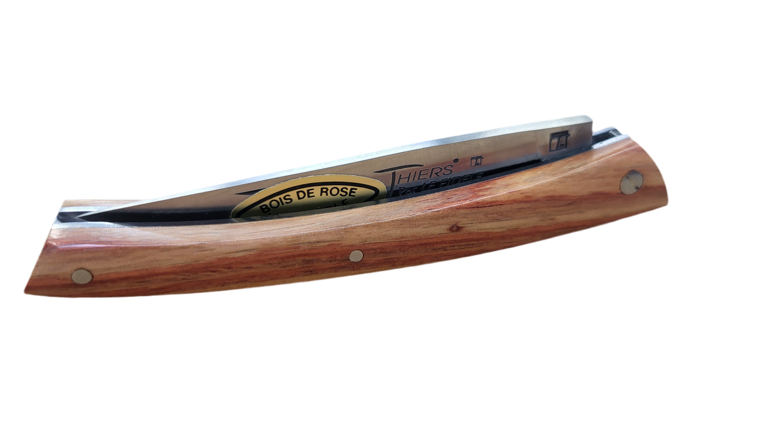 Thiers par Le Fidèle - Couteau pliant en bois de rose - lame 9cm - Coutellerie Marcin