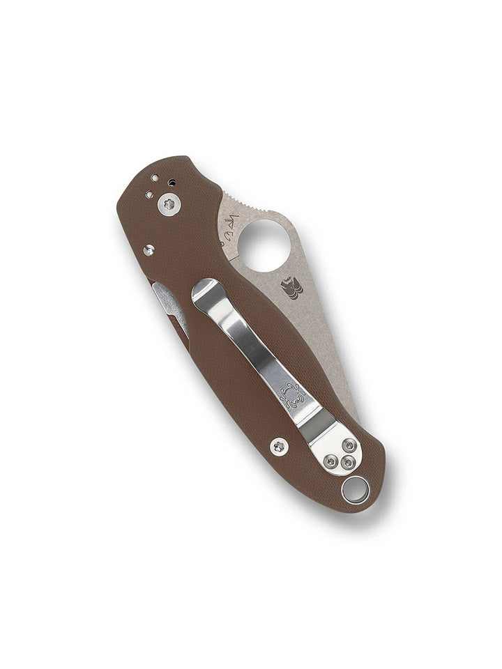 Spyderco Para 3 Brown G-10 – CPM 15V Sprint Run Édition Limitée