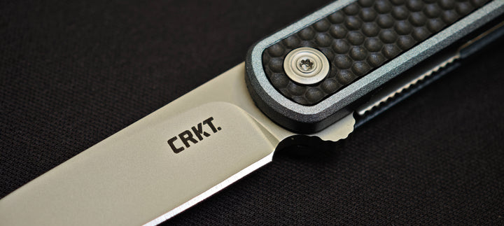 CRKT Pup 7070 – Couteau pliant de poche en acier AUS10, finition Bead Blast