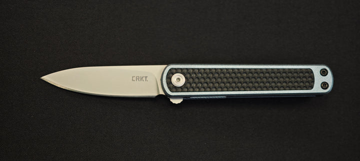 CRKT Pup 7070 – Couteau pliant de poche en acier AUS10, finition Bead Blast