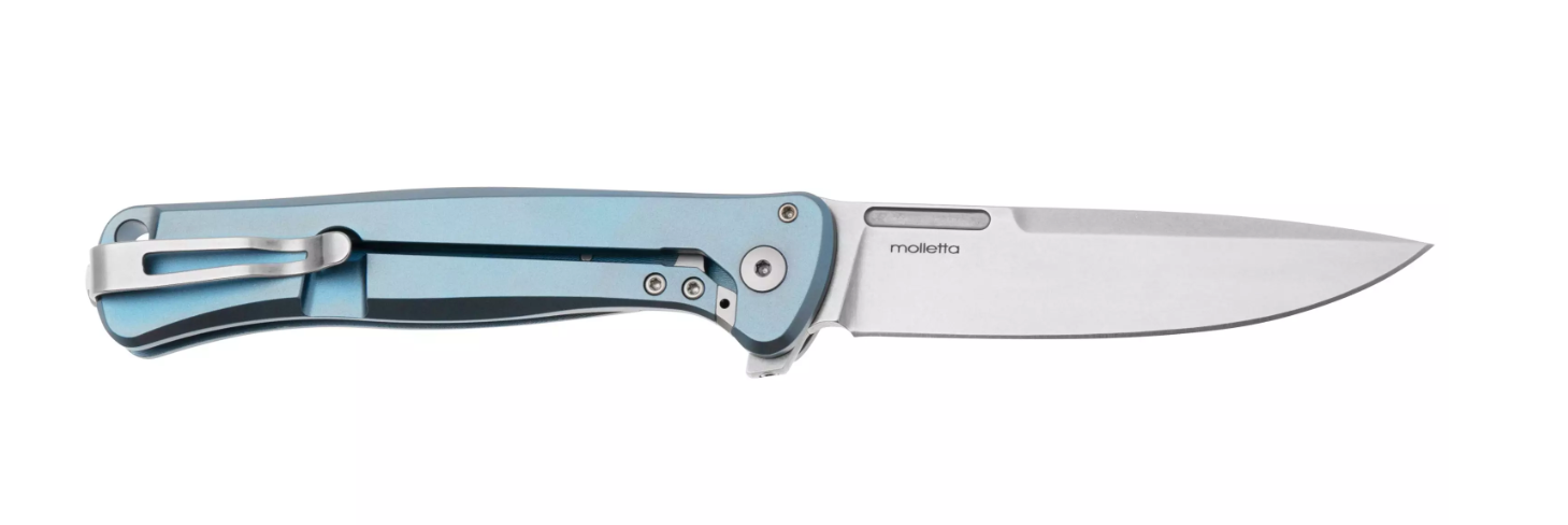 Lionsteel SK01BL Skinny Titanium - Blue - Coutellerie Marcin