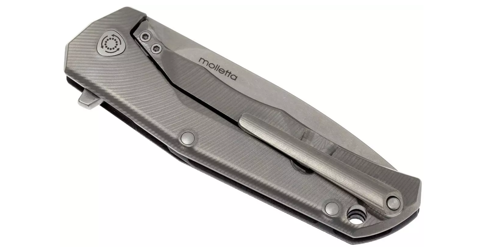 Detail van de geïntegreerde flipper op de LionSteel T.R.E. GBK