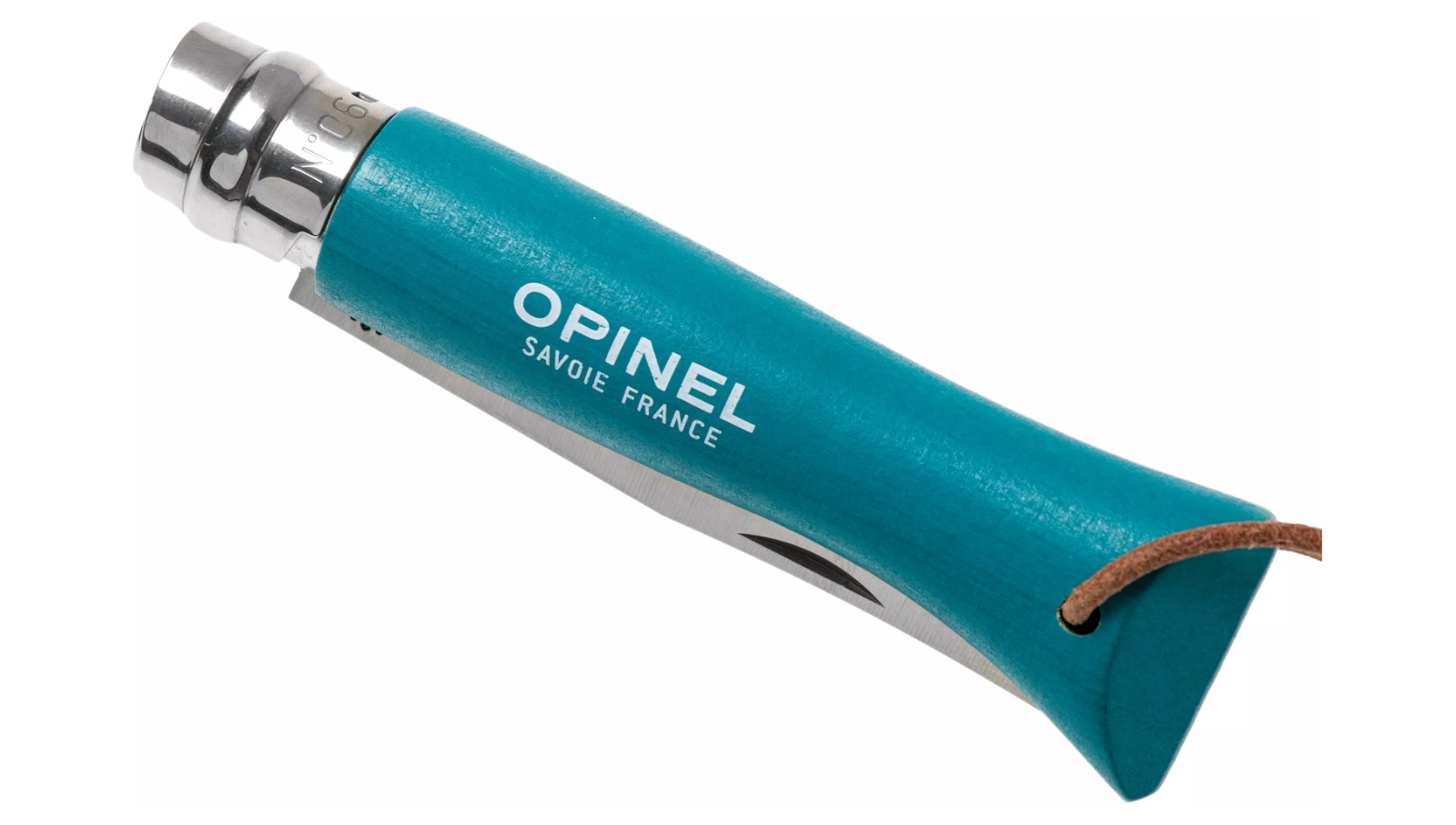 Opinel N°06 Baroudeur Turquoise – manche en charme et Virobloc