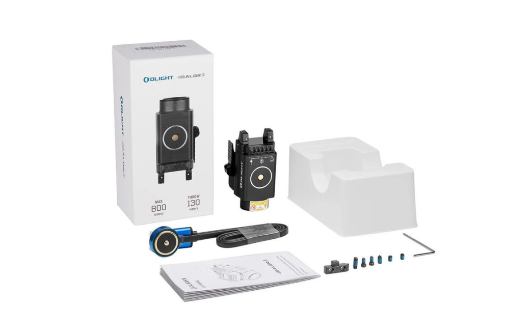 Olight BALDR S – Lampe tactique compacte pour pistolet avec laser vert (Rail Glock & Picatinny)