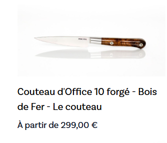 Pack Prestige Cuisine 6 Pièces – Gamme Forgée Pleine Soie en Bois de Fer d'Arizona – Atelier Perceval