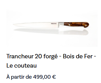 Pack Prestige Cuisine 6 Pièces – Gamme Forgée Pleine Soie en Bois de Fer d'Arizona – Atelier Perceval